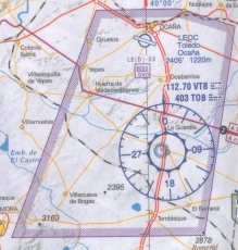 mapa de vuelo del aerodromo de ocaña