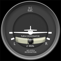 indicador de giros en el avión