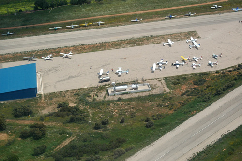 plataforma del aerodromo de beas