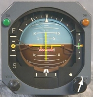 horizonte artificial indicador de actitud del avión