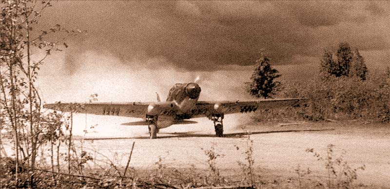 avión IL2 Sturmovick en despegue-2