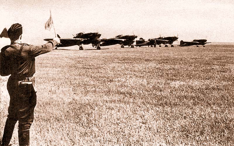 escuadrilla de aviones IL2 Sturmovick 